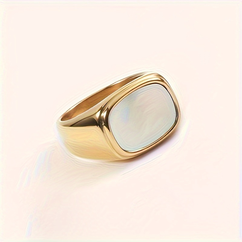 Stainless Steel Shell Ring for Women